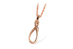 Allison Kaufman Diamond Necklace in 14K Rose Gold, 0.03 ctw (N7435)