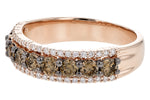 Allison Kaufman Brown Diamond Wedding Band in 14K Rose Gold, 1.00 ctw, alternate view