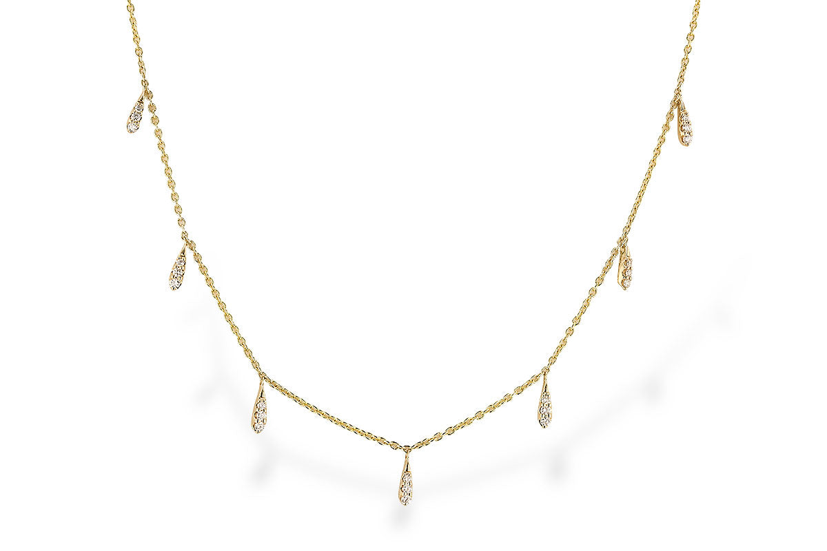 Allison Kaufman Diamond Necklace in 14K Yellow Gold, 0.28 ctw