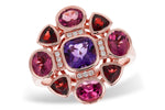 Allison Kaufman Multi-Gemstone & Diamond Ring in 14K Rose Gold, 2.82 ctw