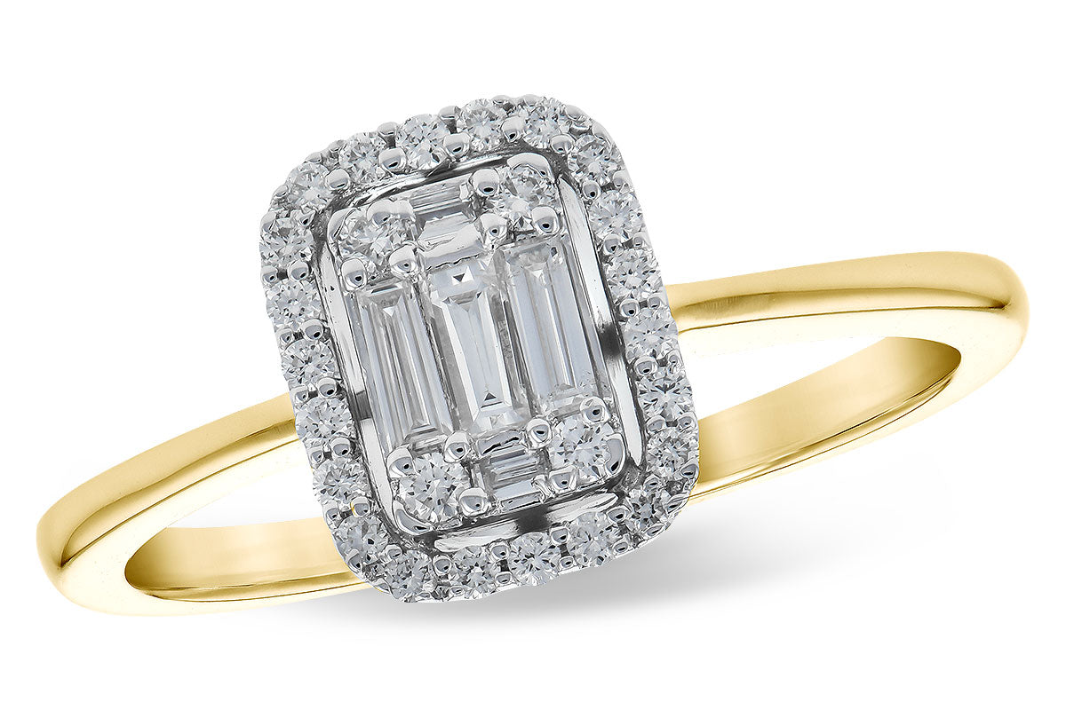 Allison Kaufman Diamond Ring in 14K Yellow & White Gold, 0.26 ctw (D5813)