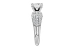 Allison Kaufman Diamond Engagement Ring Semi-Mount in 14K White Gold, 1.02 ctw, alternate view