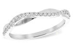 Allison Kaufman Diamond Wedding Band in 14K White Gold, 0.15 ctw