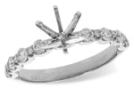 Allison Kaufman Diamond Engagement Ring Semi-Mount in 14K White Gold, 0.50 ctw (L7873)