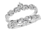 Allison Kaufman Diamond Ring Guard in 14K White Gold, 0.08 ctw