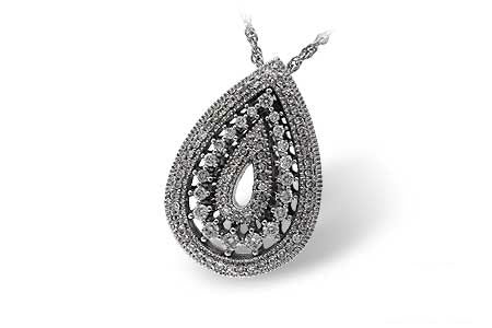 Allison Kaufman Diamond Necklace in 14K White Gold, 0.49 ctw
