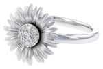 Allison Kaufman Diamond Ring in 14K White Gold, 0.10 ctw, alternate view