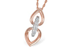 Allison Kaufman Diamond Necklace in 14K Rose Gold, 0.22 ctw (N8230)