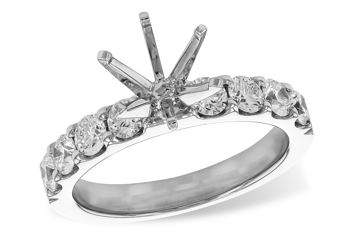 Allison Kaufman Diamond Engagement Ring Semi-Mount in 14K White Gold, 1.00 ctw (L7877)