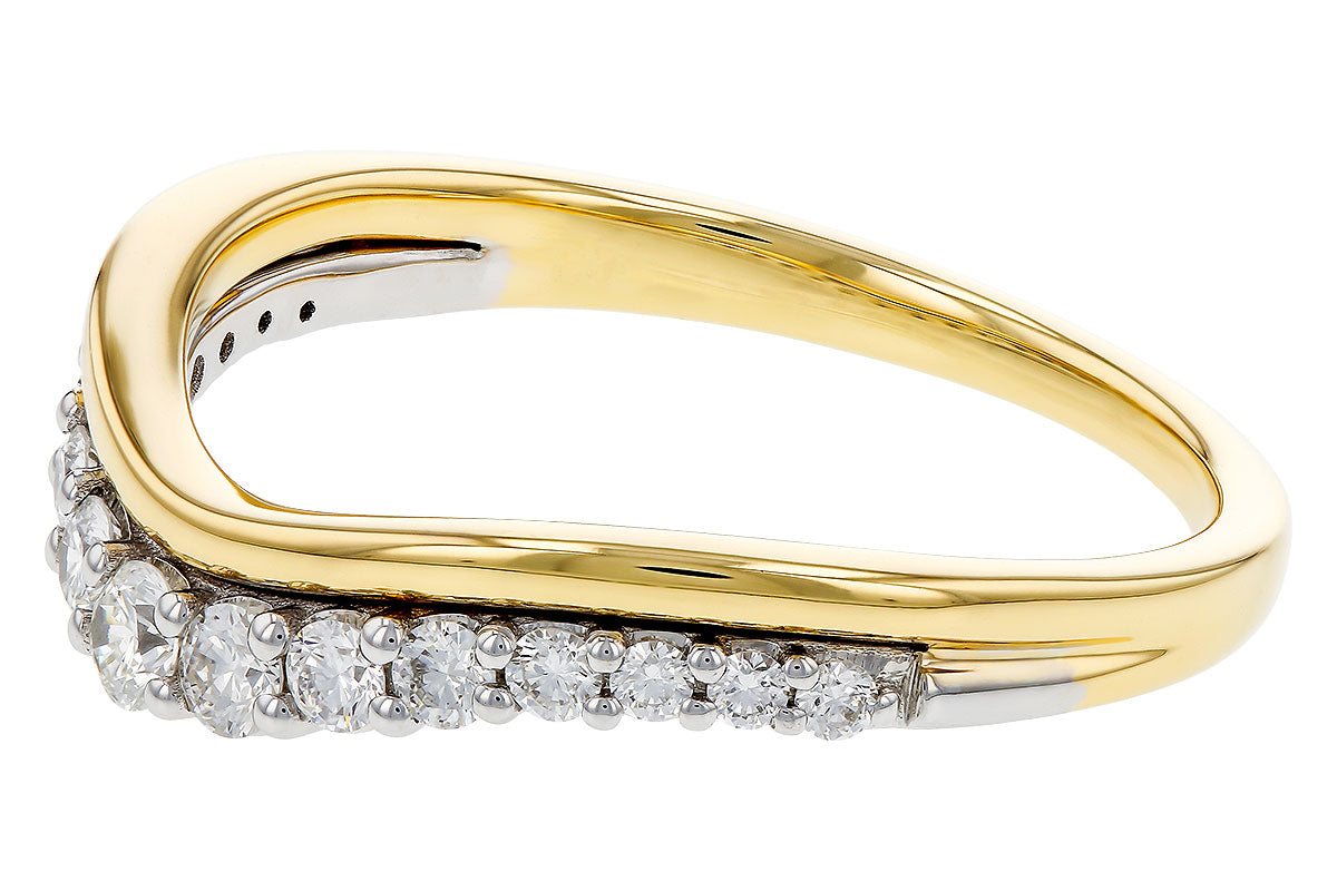 Allison Kaufman Diamond Band Enhancer in 14K Yellow & White Gold, 0.30 ctw (W2687), alternate view