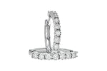 Allison Kaufman Diamond Earrings in 14K White Gold, 1.00 ctw (ER809-1), alternate view