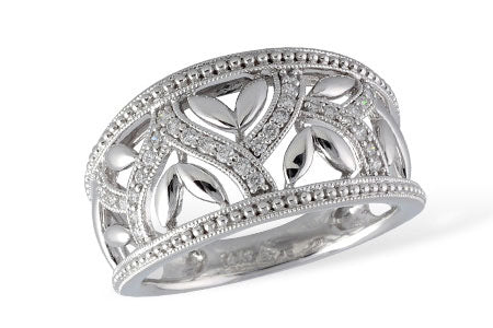 Allison Kaufman Diamond Wedding Band in 14K White Gold, 0.19 ctw (X18342)
