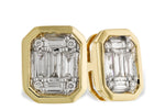 Allison Kaufman Baguette Diamond Earrings in 14K Yellow Gold, 0.28 ctw