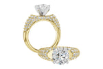 Allison Kaufman Diamond Engagement Ring Semi-Mount in 14K Yellow Gold, 1.02 ctw, alternate view