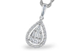 Allison Kaufman Diamond Necklace in 14K White Gold, 0.25 ctw (N8360)