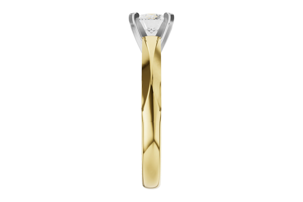 Allison Kaufman Diamond Engagement Ring Semi-Mount in 14K Yellow Gold, 0.08 ctw (L7943), alternate view