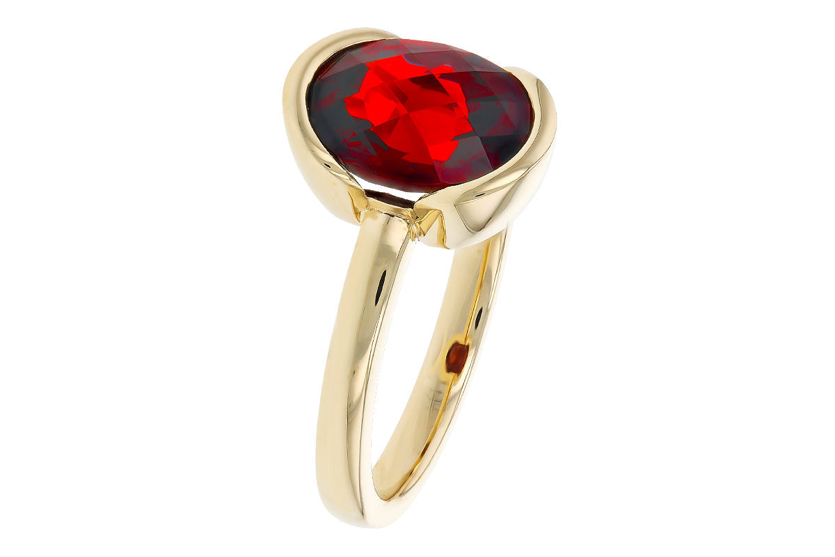 Allison Kaufman Garnet Ring in 14K Yellow Gold, 2.95 ctw, alternate view