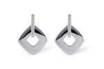 Allison Kaufman Diamond Earrings in 14K White Gold, 0.10 ctw (E1486)