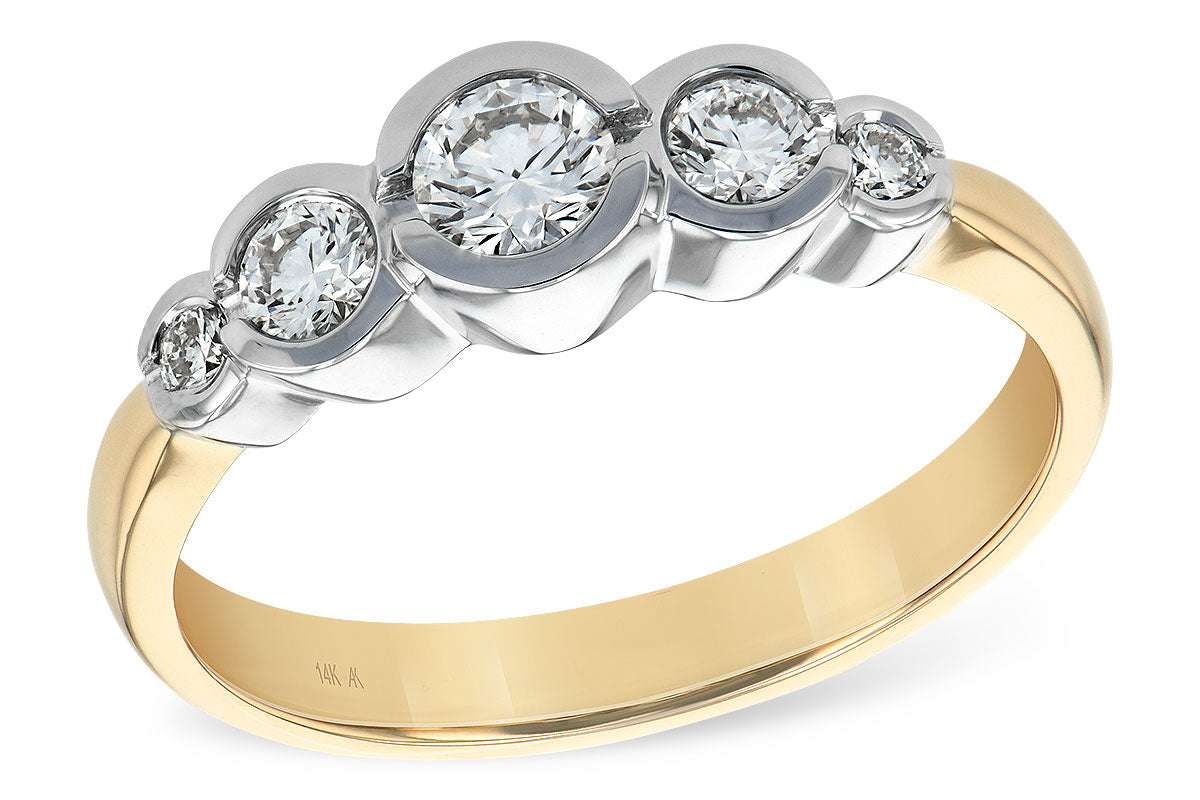 Allison Kaufman Diamond Wedding Band in 14K Rose Gold, 0.50 ctw (WR106-50)