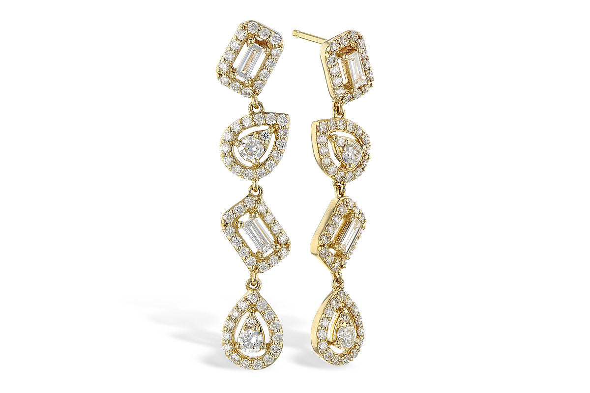 Allison Kaufman Diamond Earrings in 14K Yellow Gold, 0.70 ctw (E2069)