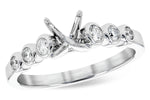 Allison Kaufman Diamond Engagement Ring Semi-Mount in 14K White Gold, 0.25 ctw (L7775)