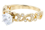 Allison Kaufman Diamond Engagement Ring Semi-Mount in 14K Yellow Gold, 0.12 ctw (L7750), alternate view