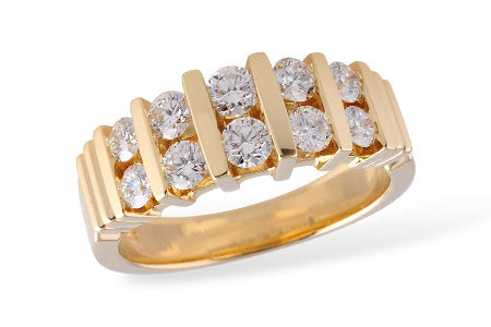 Allison Kaufman Diamond Wedding Band in 14K Yellow Gold, 0.96 ctw