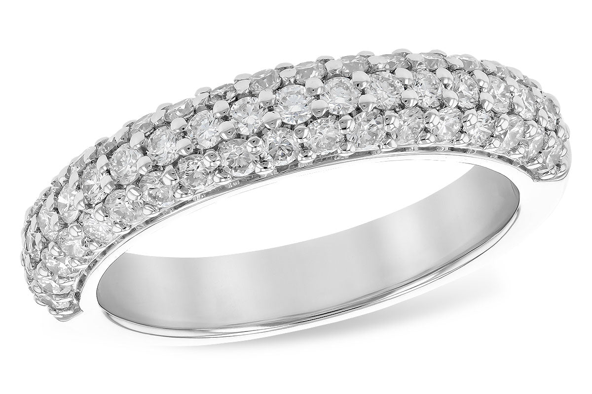 Allison Kaufman Diamond Wedding Band in 14K White Gold, 1.00 ctw (WR836-1)