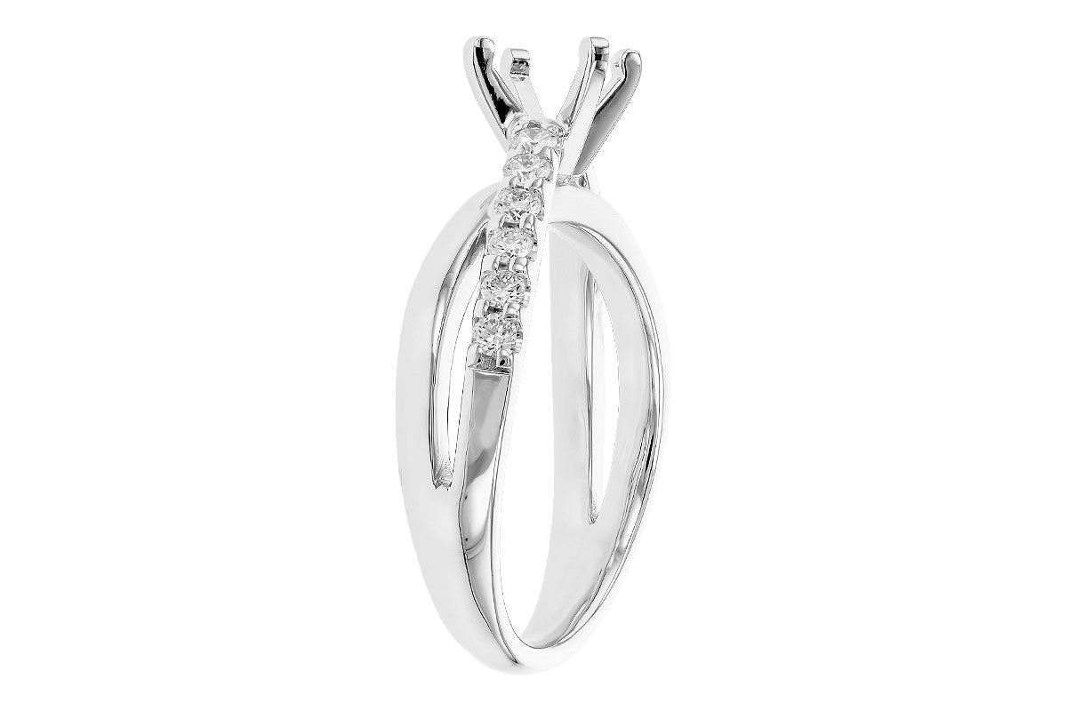 Allison Kaufman Diamond Wedding Band in 14K White Gold, 0.32 ctw (L7833), alternate view