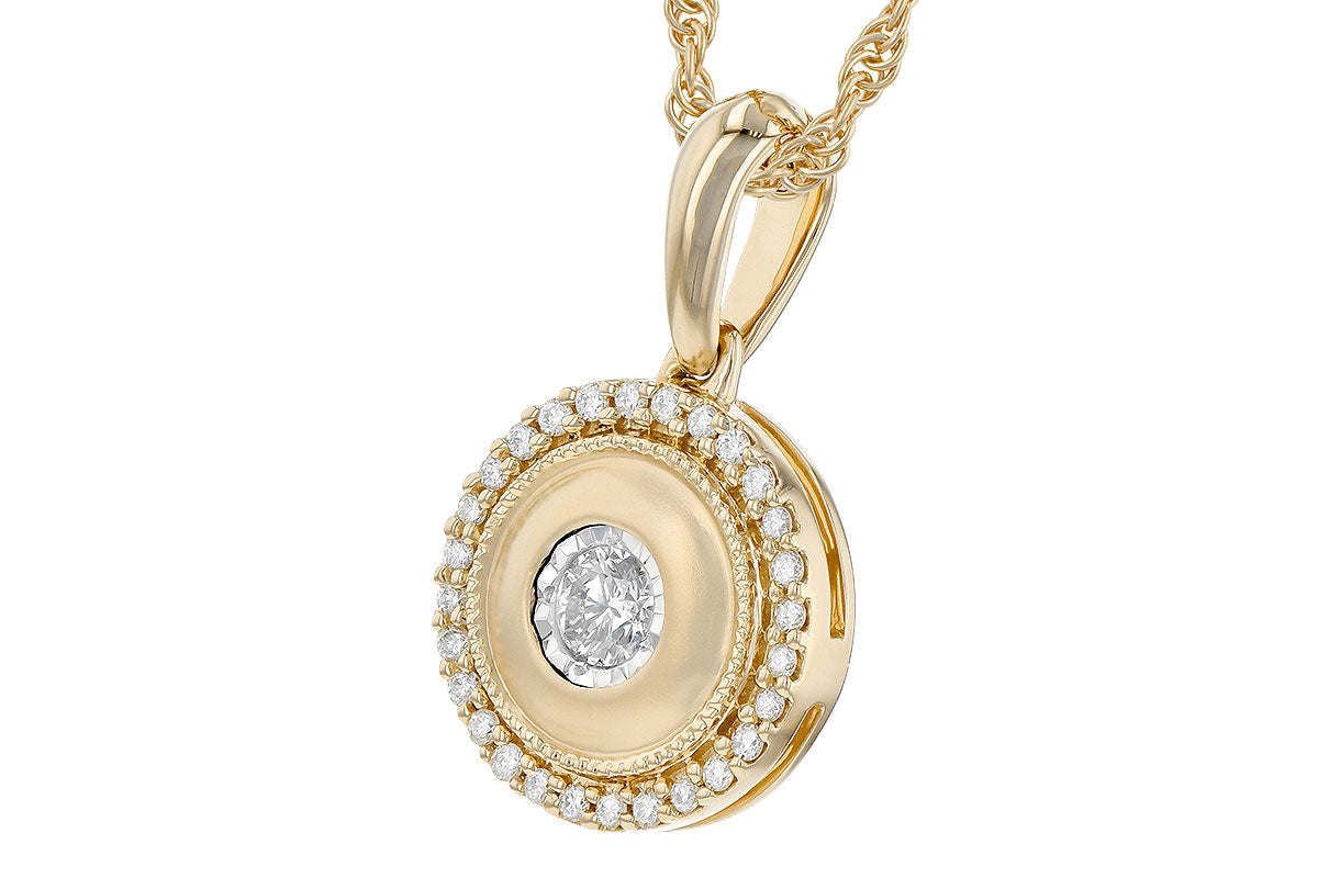 Allison Kaufman Diamond Necklace in 14K Yellow Gold, 0.20 ctw (N8198), alternate view