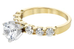 Allison Kaufman Diamond Engagement Ring Semi-Mount in 14K Yellow Gold, 0.85 ctw, alternate view