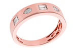 Allison Kaufman Diamond Wedding Band in 14K Rose Gold, 0.25 ctw (W2508), alternate view