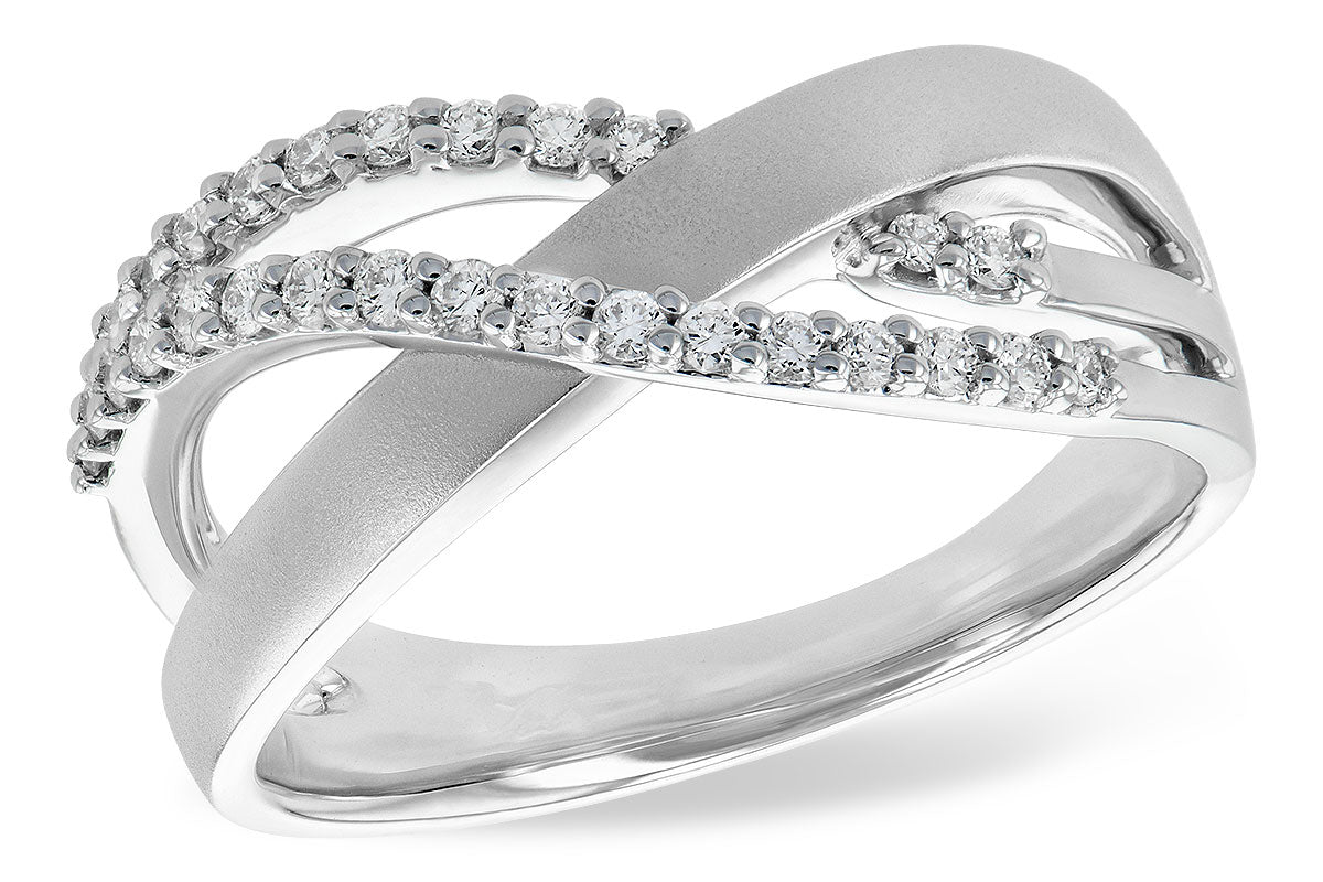 Allison Kaufman Diamond Wedding Band in 14K White Gold, 0.24 ctw (W1859)