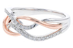 Allison Kaufman Diamond Ring in 14K Rose & White Gold, 0.20 ctw (D5911), alternate view