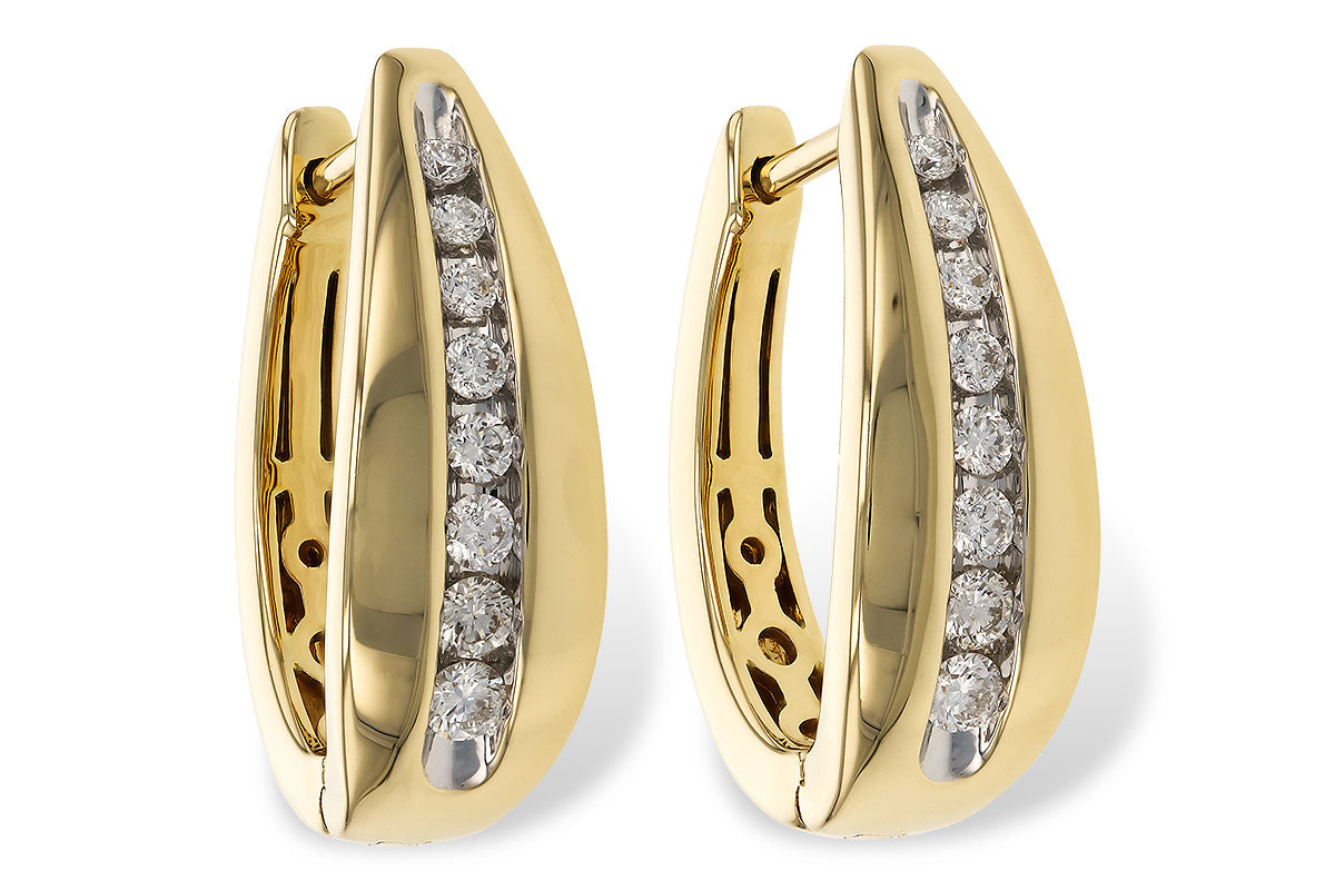 Allison Kaufman Diamond Earrings in 14K Yellow Gold, 0.40 ctw (E2217)