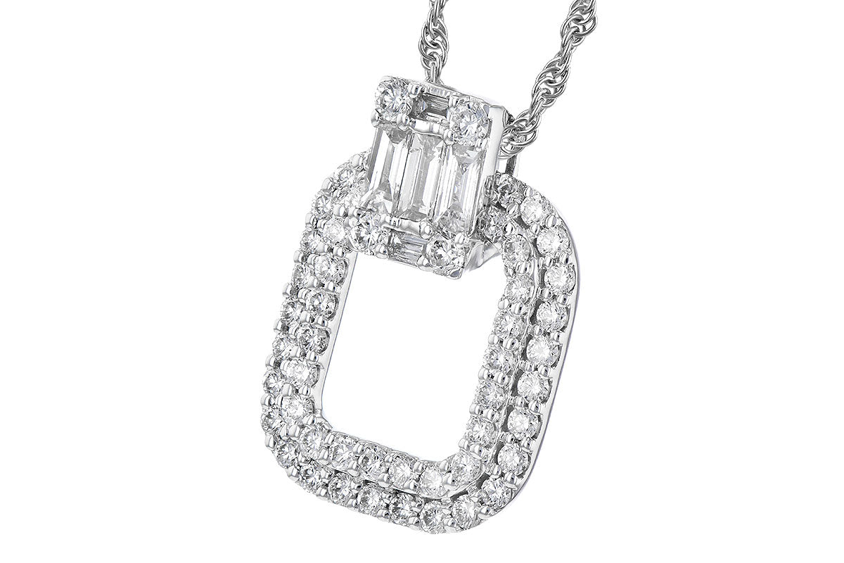 Allison Kaufman Diamond Necklace in 14K White Gold, 0.72 ctw (N8272), alternate view