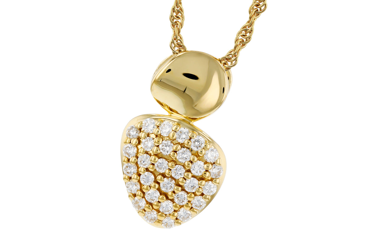 Allison Kaufman Diamond Necklace in 14K Yellow Gold, 0.32 ctw (N8808)