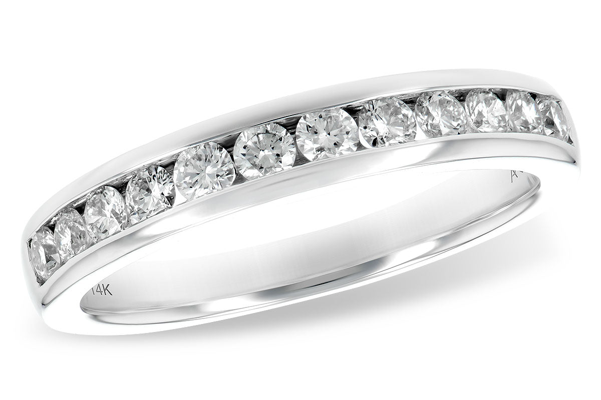 Allison Kaufman Diamond Wedding Band in 14K White Gold, 0.50 ctw (WR828-50)