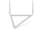 Allison Kaufman Diamond Necklace in 14K White Gold, 0.30 ctw (N7918)