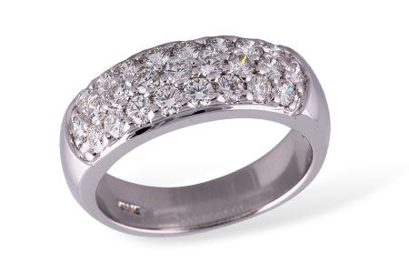 Allison Kaufman Diamond Wedding Band in 14K White Gold, 1.03 ctw