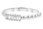 Allison Kaufman Baguette Diamond Ring in 14K White Gold, 0.10 ctw, alternate view