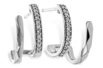 Allison Kaufman Diamond Earrings in 14K White Gold, 0.12 ctw