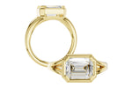 Allison Kaufman Engagement Ring Semi-Mount in 14K Yellow Gold (L7928), alternate view