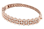 Allison Kaufman Diamond Bangle Bracelet in 14K Rose Gold, 0.75 ctw (B1302), alternate view