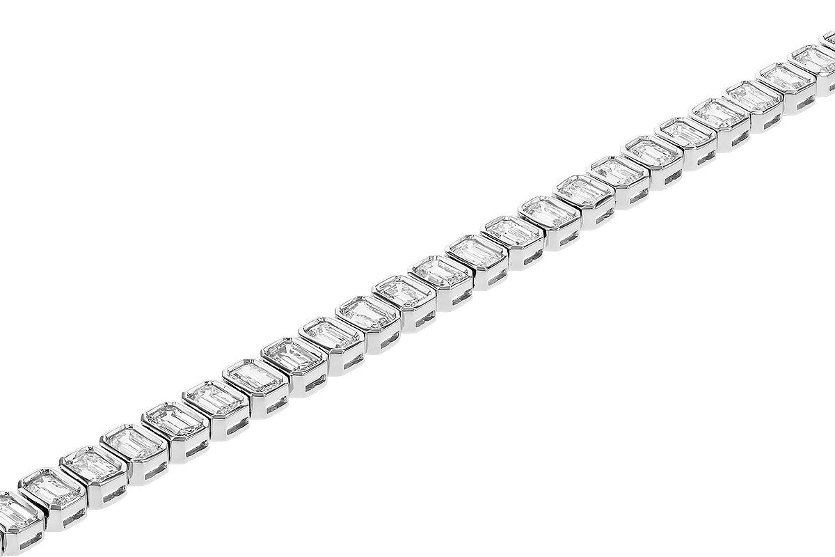 Allison Kaufman Fancy-Cut Diamond Bracelet in 14K White Gold, 8.05 ctw, alternate view