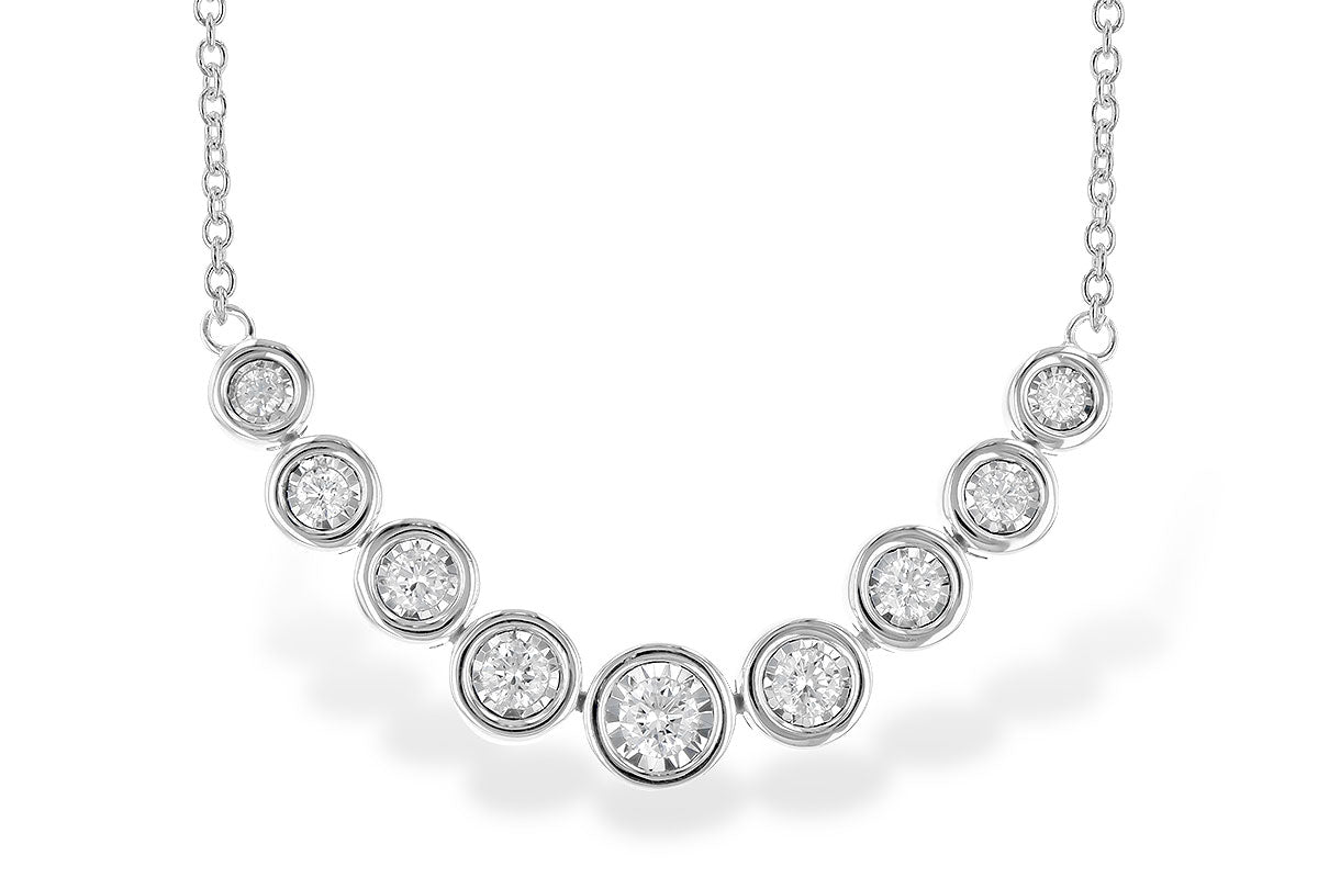 Allison Kaufman Diamond Necklace in 14K White Gold, 0.75 ctw