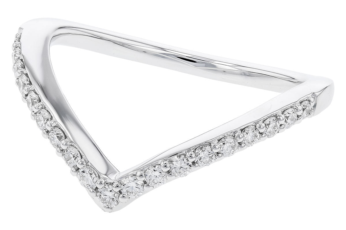 Allison Kaufman Diamond Wedding Band in 14K White Gold, 0.25 ctw (W2544), alternate view