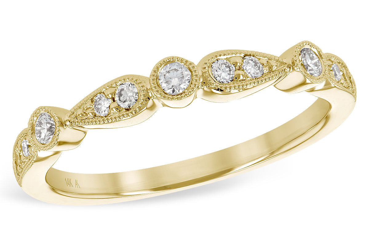 Allison Kaufman Diamond Wedding Band in 14K Yellow Gold, 0.22 ctw