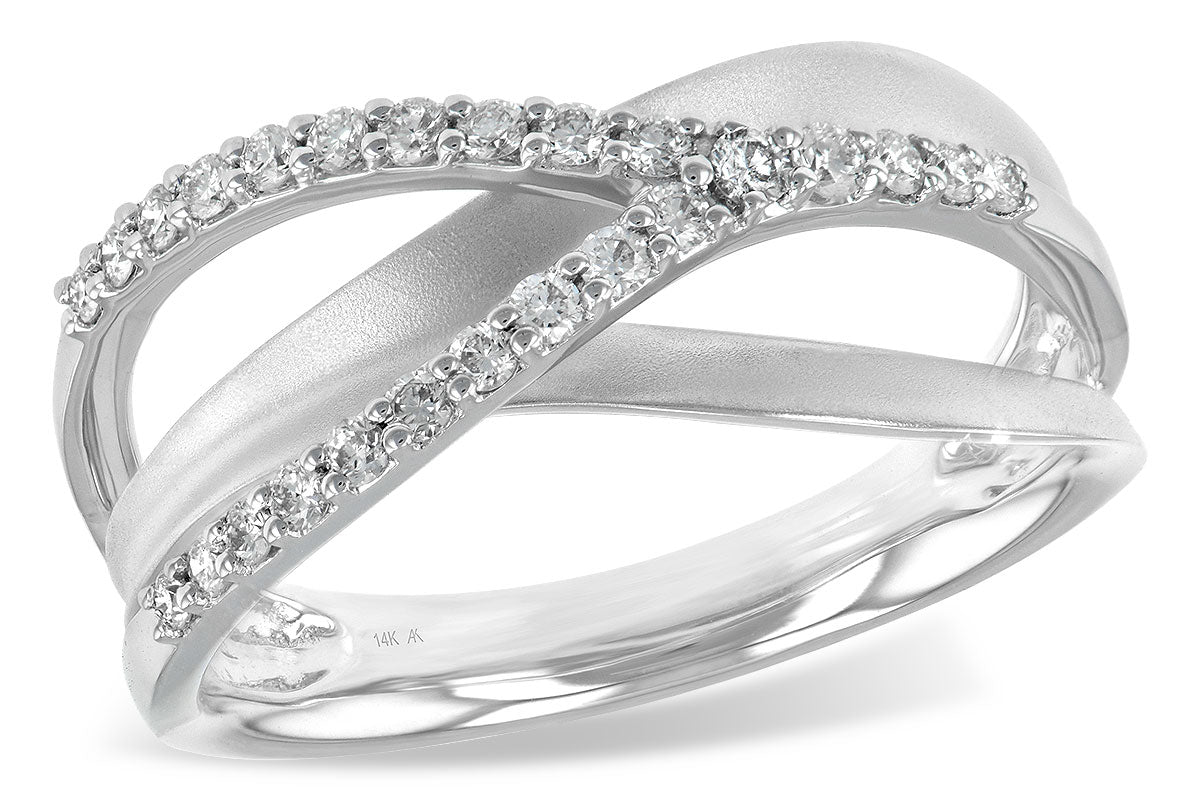 Allison Kaufman Diamond Wedding Band in 14K White Gold, 0.25 ctw (X16345)