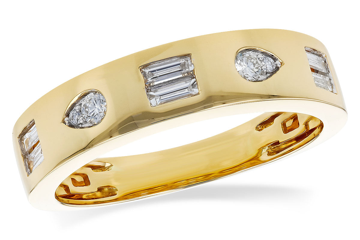 Allison Kaufman Diamond Wedding Band in 14K Yellow Gold, 0.25 ctw (W2508)